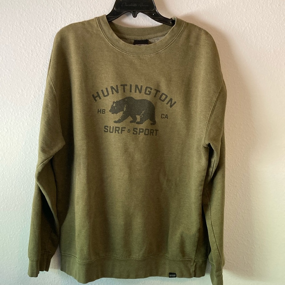 Huntington Surf & Sport Green Huntington Beach Ca Sweatshirt Xl